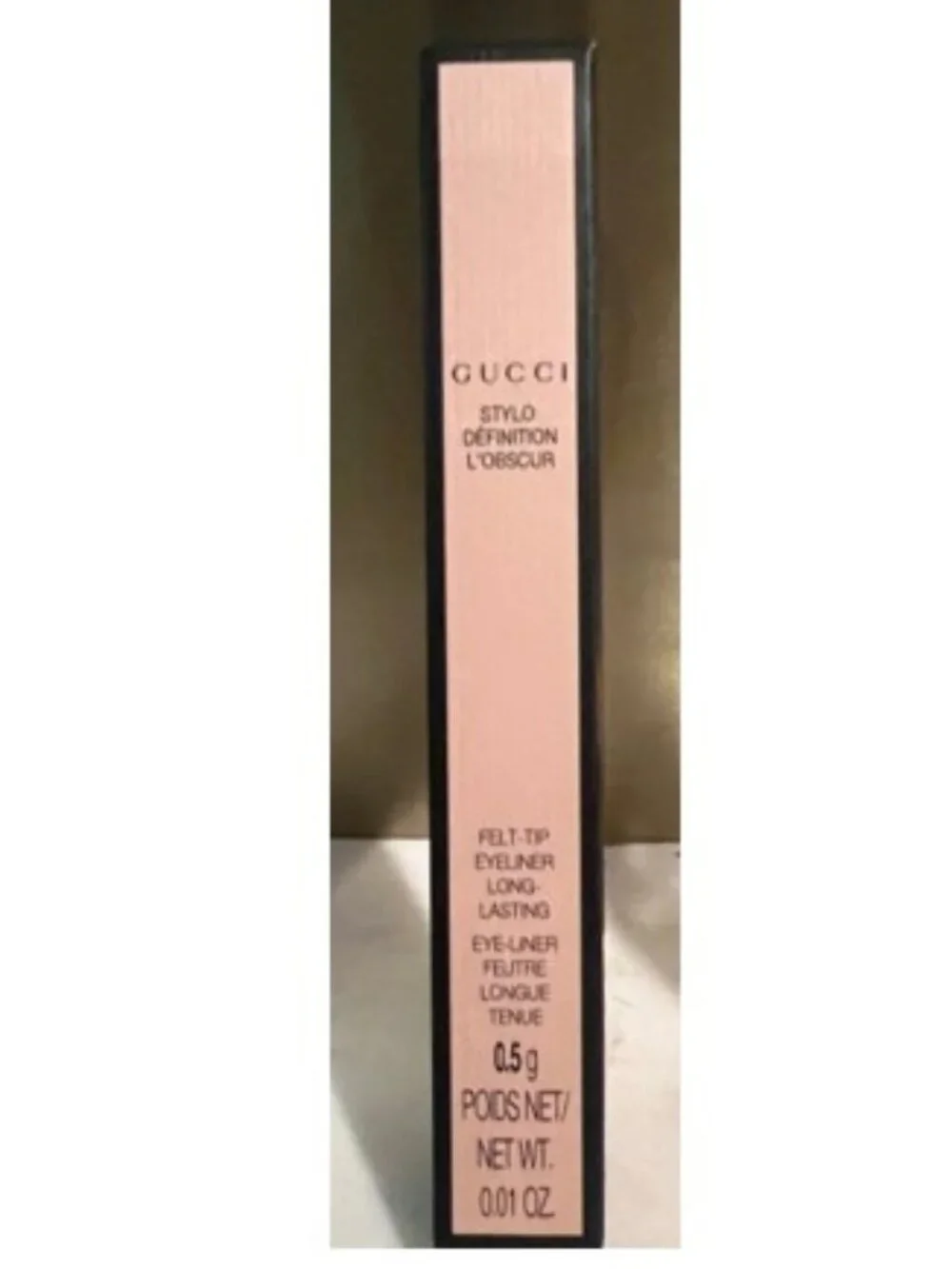 GUCCI Stylo Définition l'Obscur Felt Tip Eyeliner* ~ 01 Eve Black 0.5gm NIB/Seal